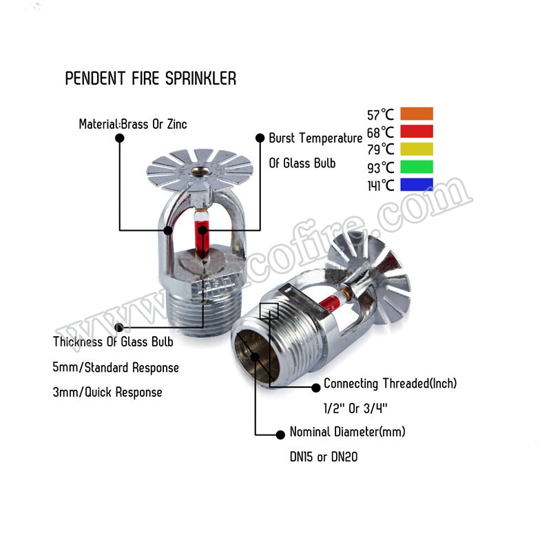 Fire Fighting Sprinkler Upright Fire Sprinkler Heads