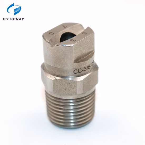 1/4" NPT Stainless Steel Water Jet Flat Fan Spray Nozzles for Cleaning 1/4" Corrosion Resistant Flat Fan Spray Nozzle