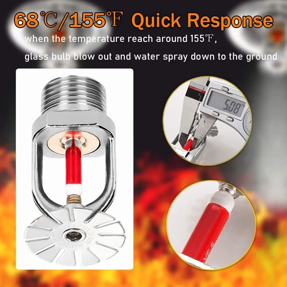 Fire-Fighting Equipment Quick-Response Nozzle up-Spray and Down-Spray Vertical Side Spray Fine Water Mist Sprinkler Head