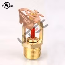 Rociador contra incendios de pared lateral/vertical/colgante con bulbo de vidrio de trabajo listado por UL